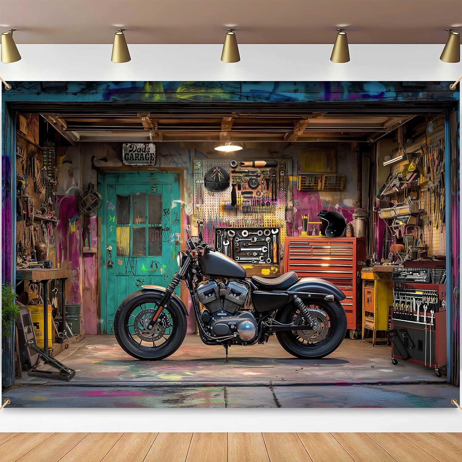 Workshop Tools Background - Фон для фотосъемки в гараже с