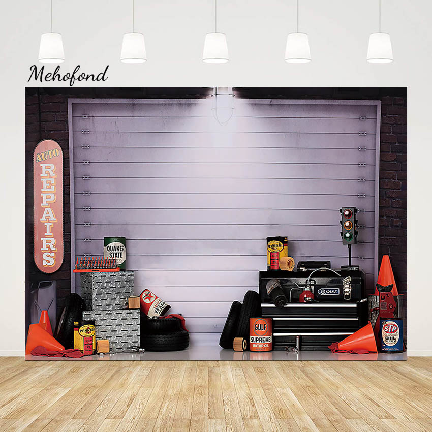 Workshop Tools Background - Фон для фотосъемки Mehofond с авторемонтом,