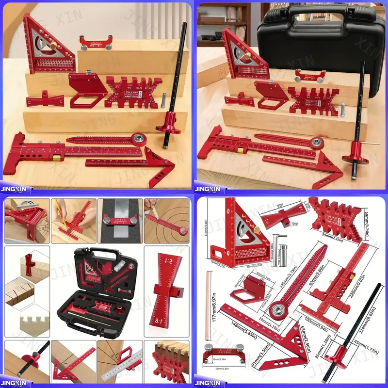 Workshop Joinery Tools - Набор угольников для столярных работ, многофункциональные