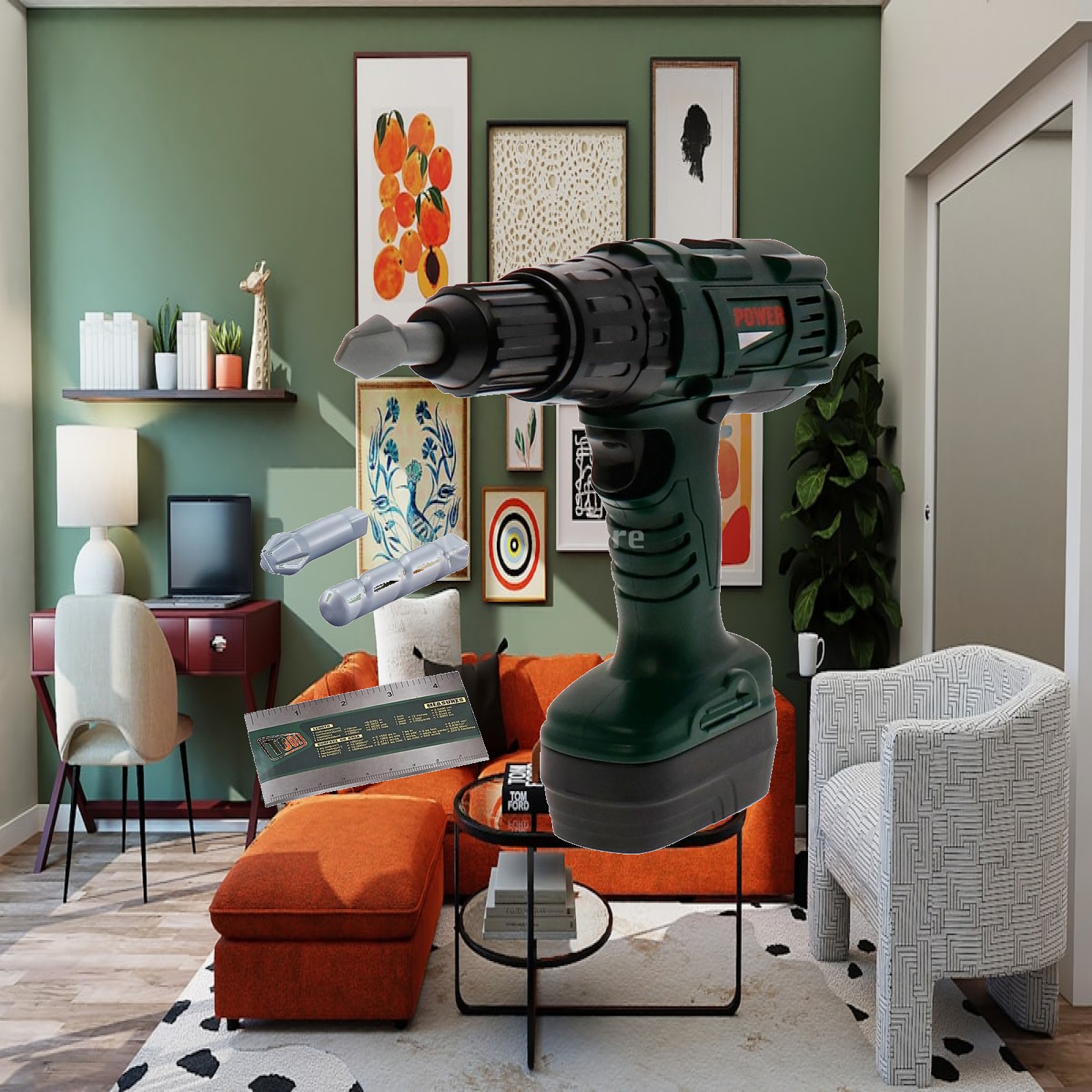 Workshop Tools Toy - Детская электрическая дрель-игрушка со звуком, легкий