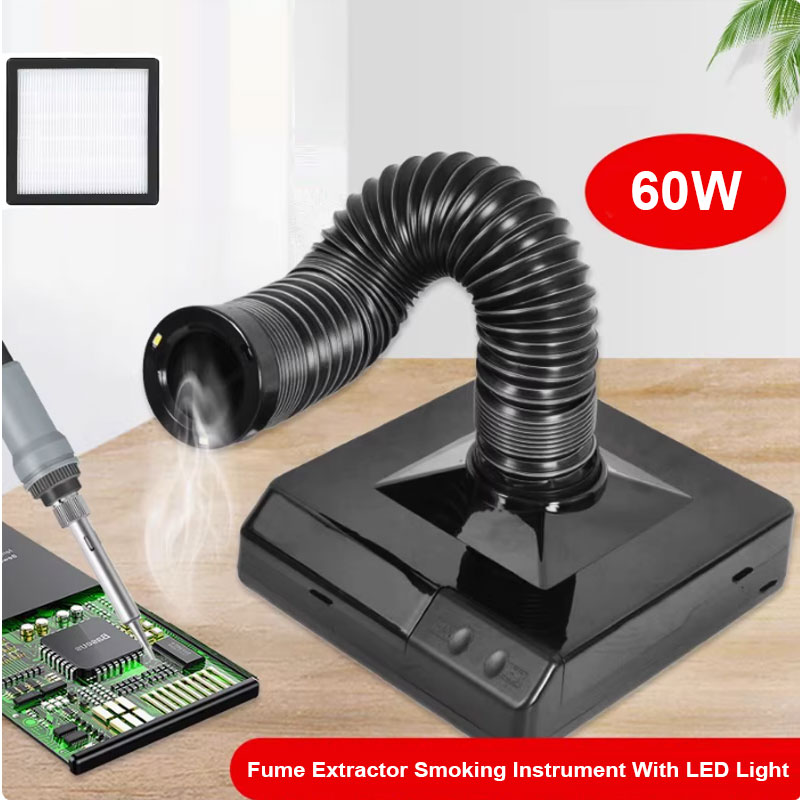 Tools For Electronic Workshop - 60 Вт паяльник, вытяжка со светодиодной