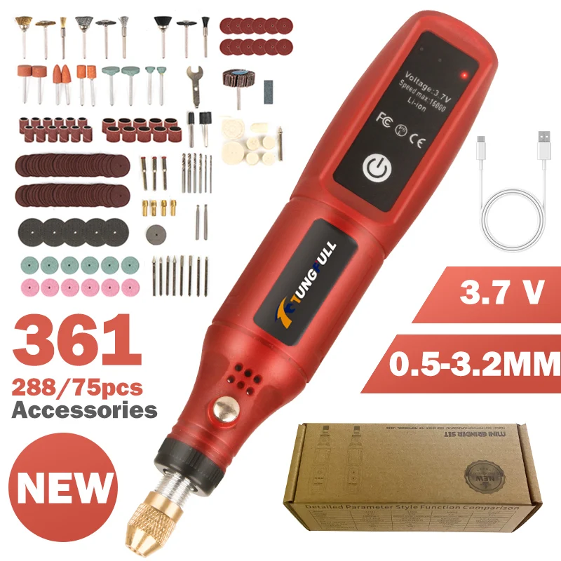 Power Tools For Workshop - Беспроводная гравировальная ручка с USB-зарядкой, электрический