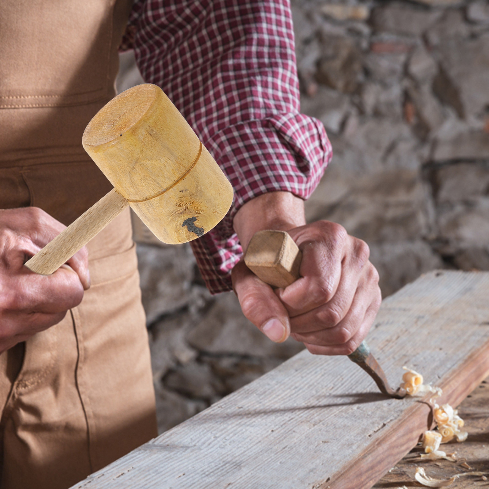 Mallet Wood Carving - Премиум-молоток из палисандра, цельный деревянный молоток