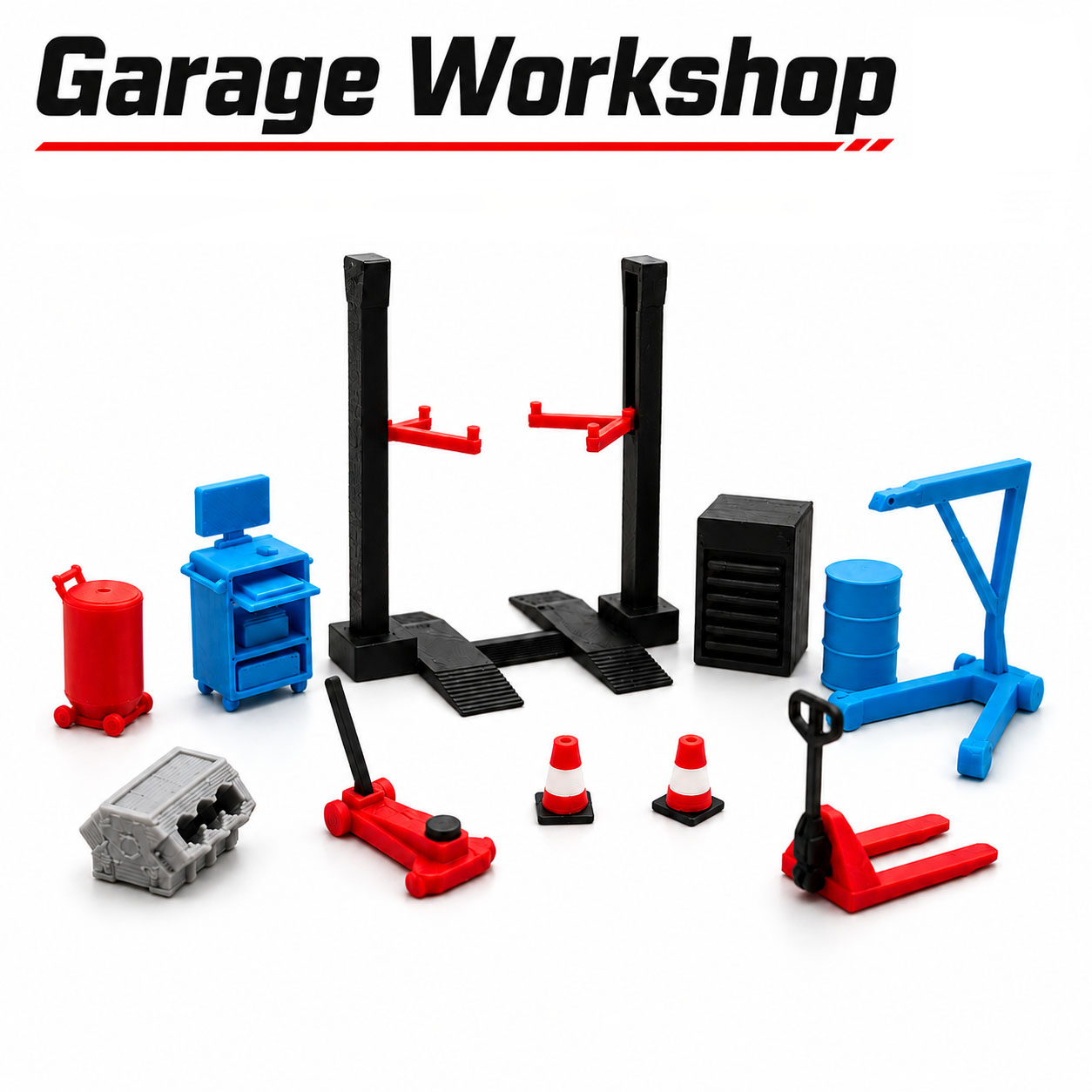 Workshop Tools Toy - Набор миниатюрных аксессуаров для гаражной мастерской