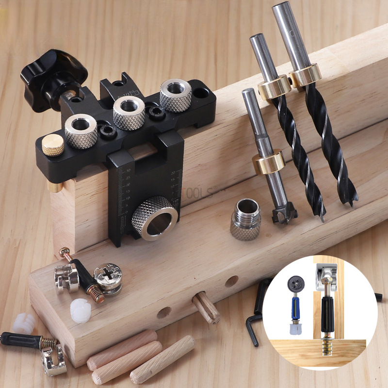Dowel Jig Kit - Регулируемый кондуктор для шкантов 3 в