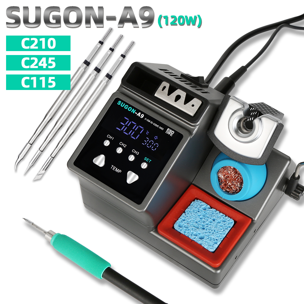Паяльная станция SUGON-A9, сов – обзор и цена Tools For Electronic Workshop