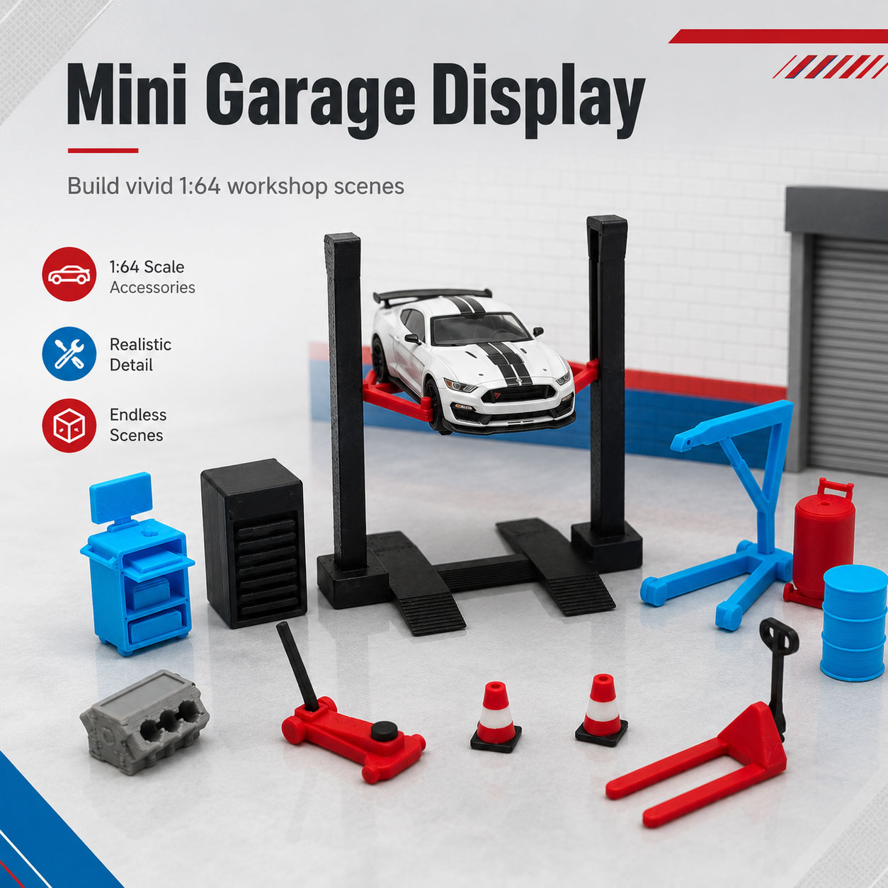 Набор миниатюрных аксессуаров  – обзор и цена Workshop Tools Toy