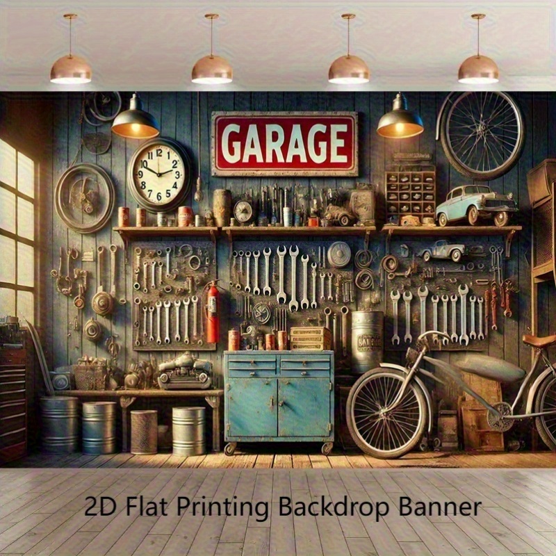 Промышленный фон-баннер для га – обзор и цена Workshop Tools Background